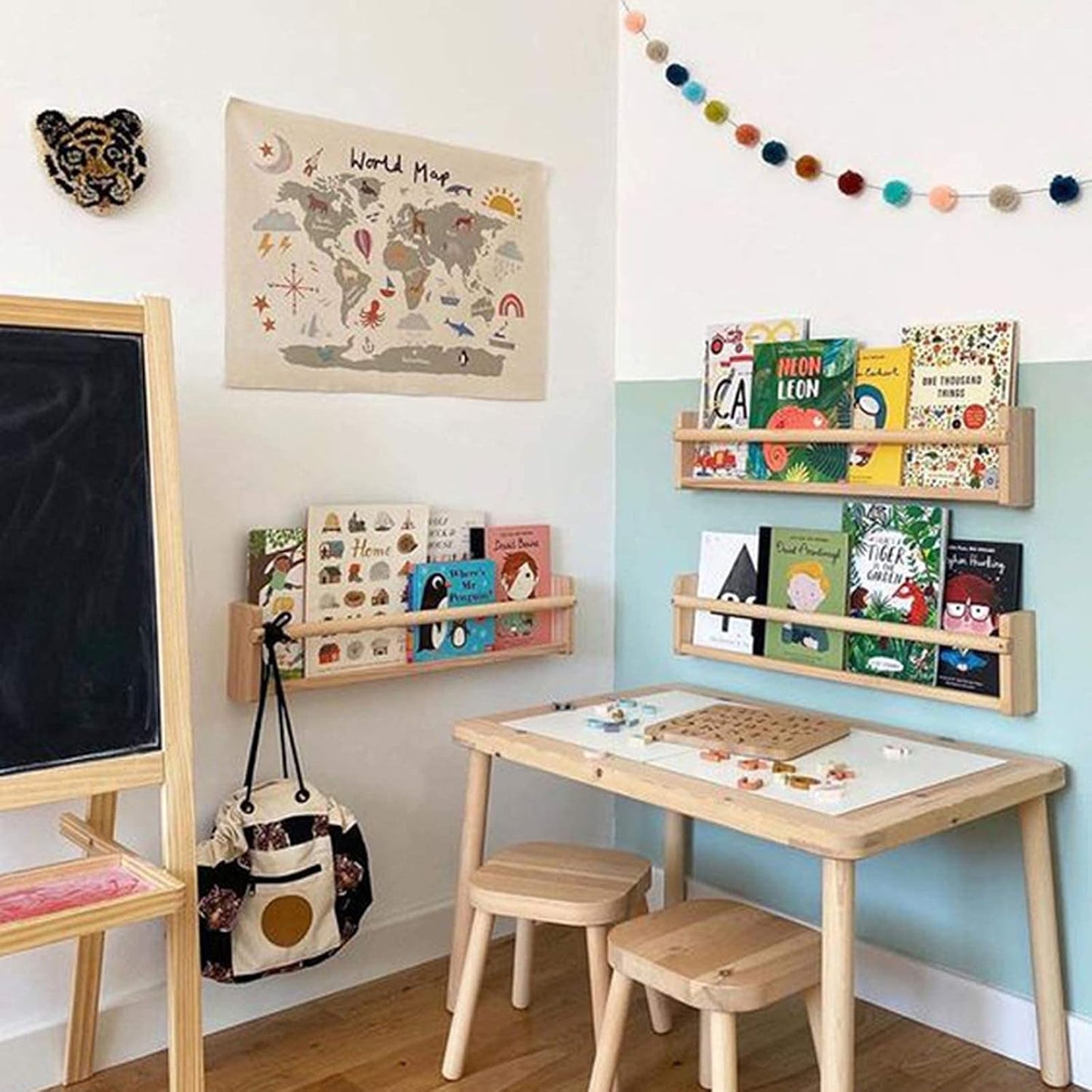 Haokaini gobeläng världskarta barnsäng foto Hem - Tillbehör och dekorationer Naty Shop