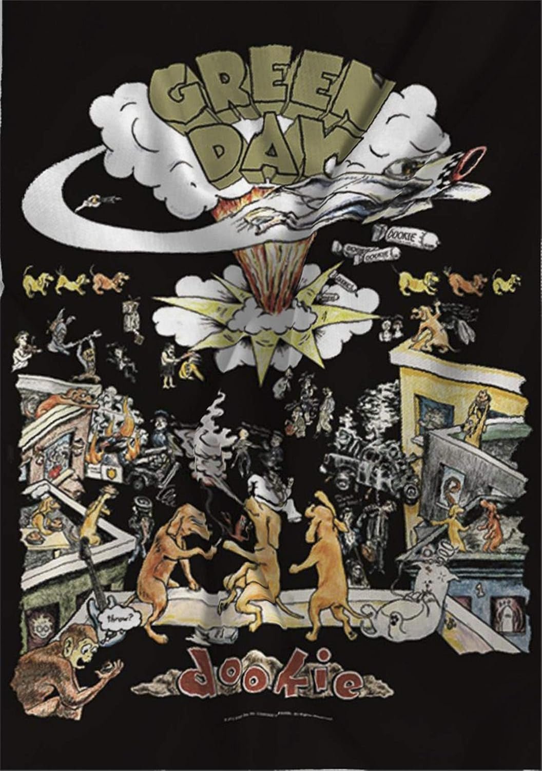 Gobeläng hjärta rock flagga original green day dookie Hem - Tillbehör och dekorationer Naty Shop