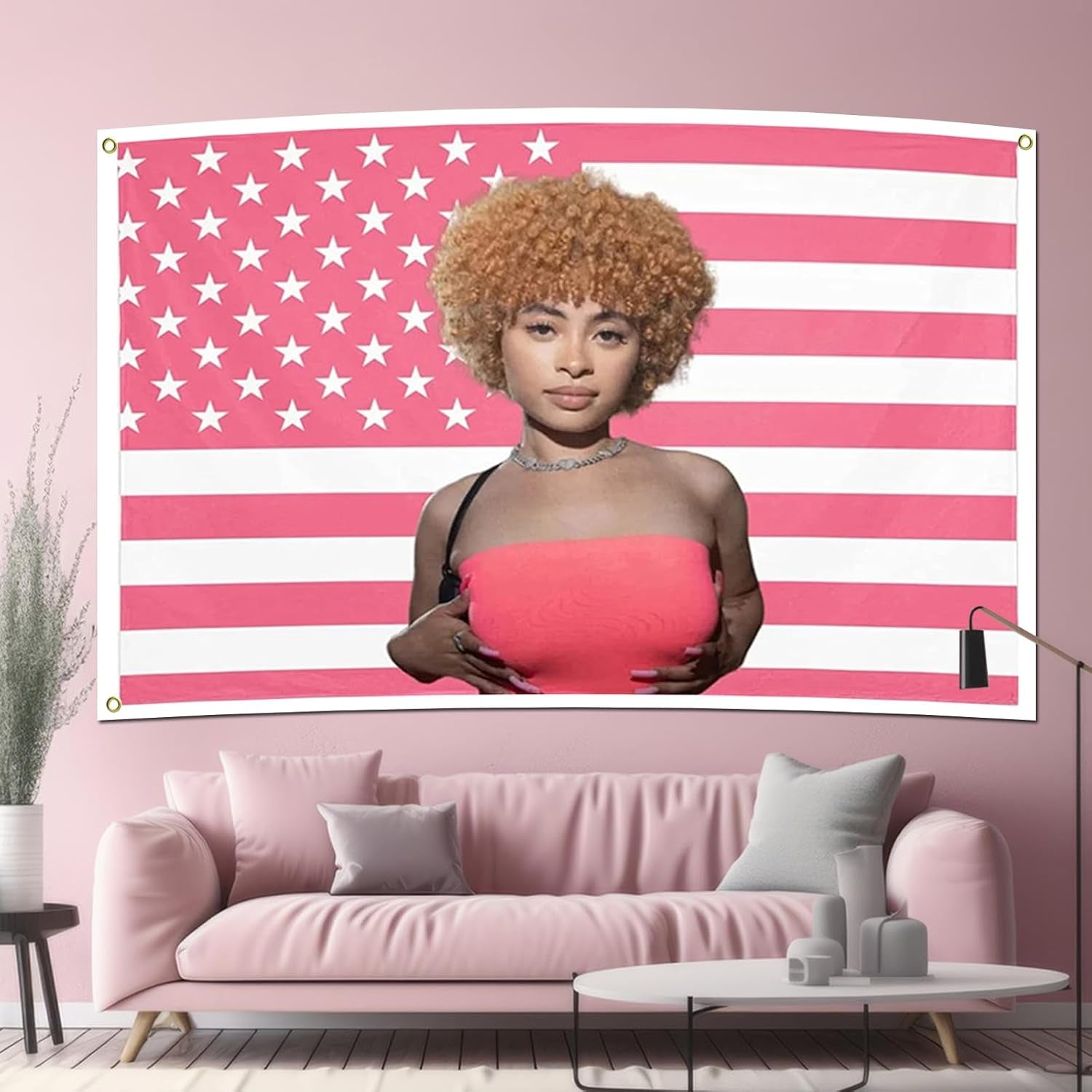 Gobeläng iskrydda flagga rosa flaggor Hem - Tillbehör och dekorationer Naty Shop