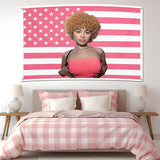 Gobeläng iskrydda flagga rosa flaggor Hem - Tillbehör och dekorationer Naty Shop