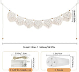 Gobeläng ihonyi deco chic fransad girlang led Hem - Tillbehör och dekorationer Naty Shop