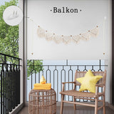 Gobeläng ihonyi deco chic fransad girlang led Hem - Tillbehör och dekorationer Naty Shop