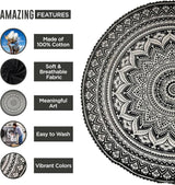 Gobeläng Indien strandhandduk rund mandala hippiestor indisk Hem - Tillbehör och dekorationer Naty Shop