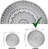 Gobeläng Indien strandhandduk rund mandala hippiestor indisk Hem - Tillbehör och dekorationer Naty Shop