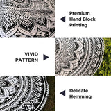 Gobeläng Indien strandhandduk rund mandala hippiestor indisk Hem - Tillbehör och dekorationer Naty Shop