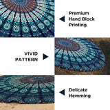 Indien gobeläng strandhandduk rund mandala hippie stor Indian Home - Accessoarer och dekorationer Naty Shop
