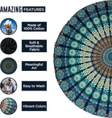 Indien gobeläng strandhandduk rund mandala hippie stor Indian Home - Accessoarer och dekorationer Naty Shop
