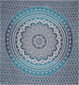 Indisk blå mandala gobeläng estetisk rumsdekoration Hem - Tillbehör och dekorationer Naty Shop