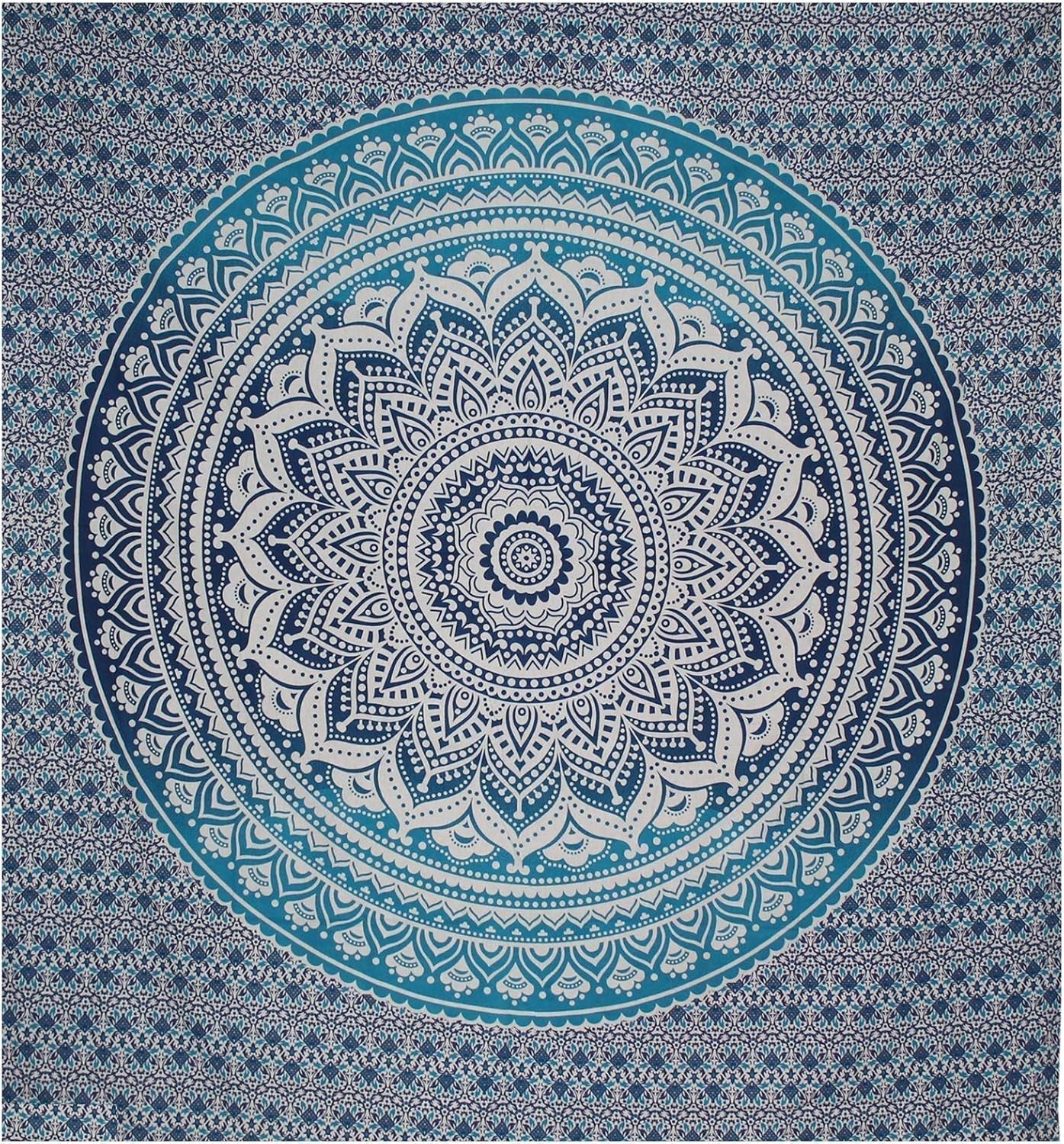 Indisk blå mandala gobeläng estetisk rumsdekoration Hem - Tillbehör och dekorationer Naty Shop