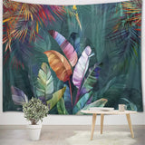 Japansk gobeläng canvas röda körsbärsblommor solvägg Hem - Tillbehör och dekorationer Naty Shop Multi 08 150L X 100B Cm