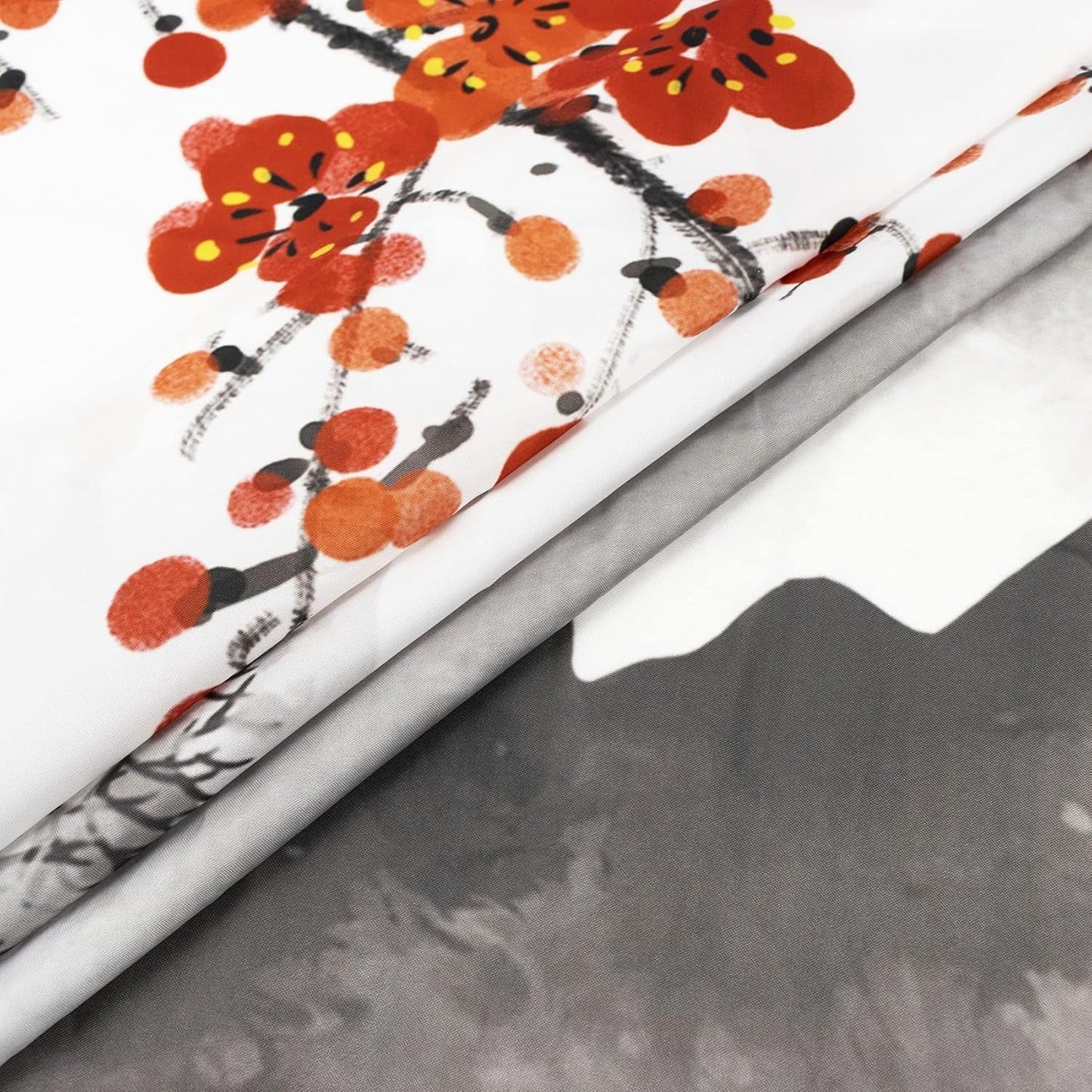 Japansk gobeläng canvas röda körsbärsblommor solvägg Hem - Tillbehör och dekorationer Naty Shop