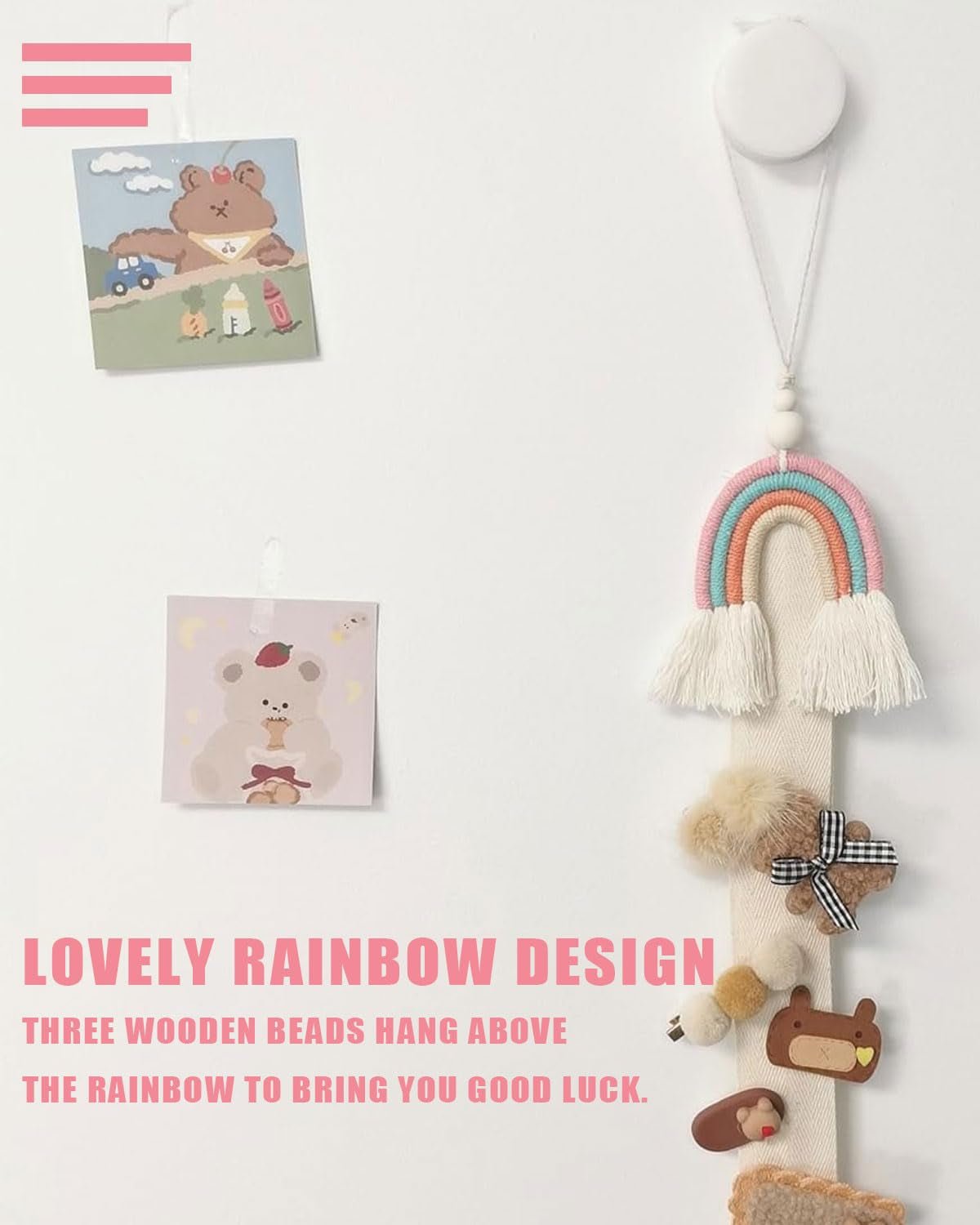 Gobeläng kgduyc handvävd bit rainbow14 barnrum regnbåge Hem - Tillbehör och dekorationer Naty Shop