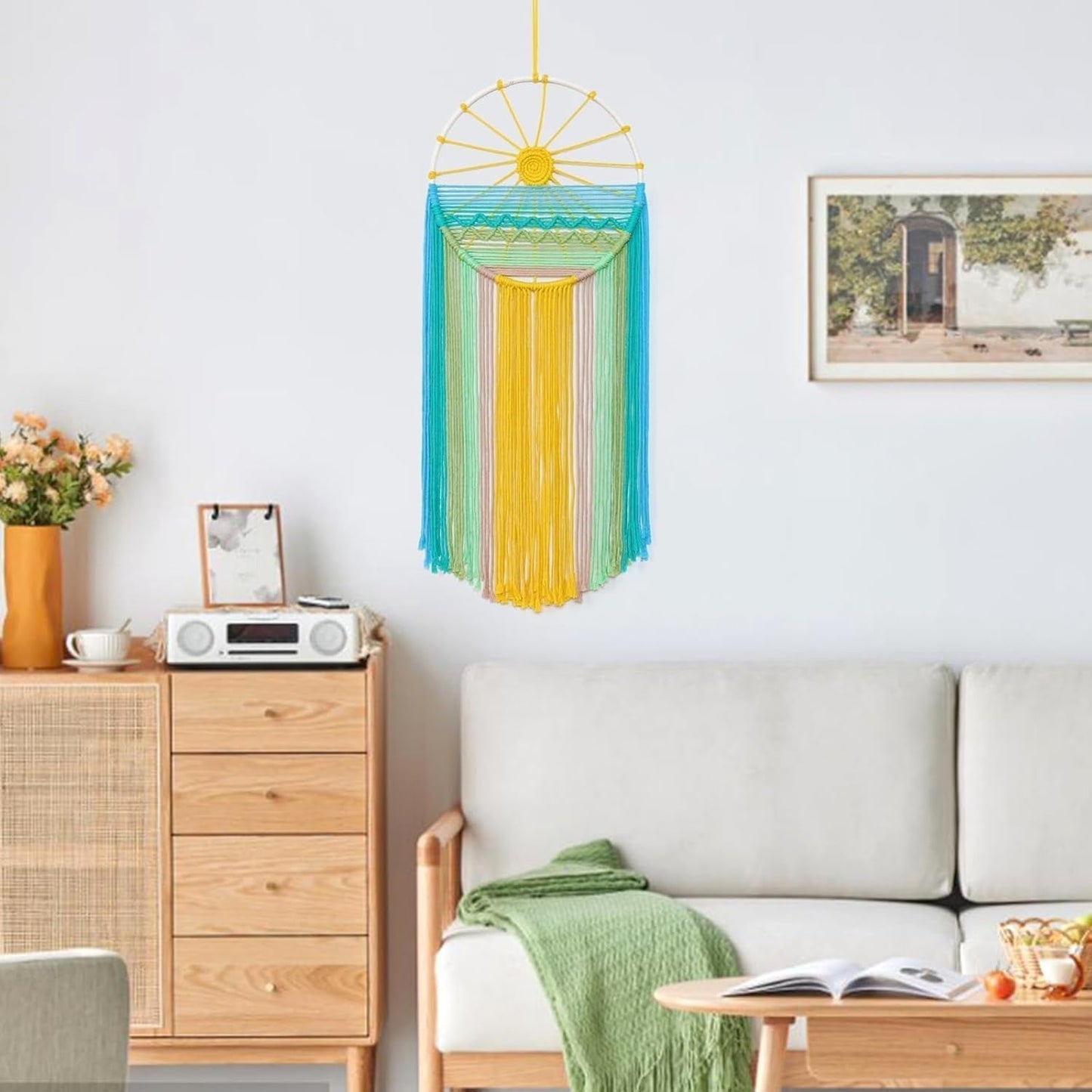 Gobeläng lomohoo drömfångare gobeläng solmönster regnbågsrum Hem - Tillbehör och dekorationer Naty Shop