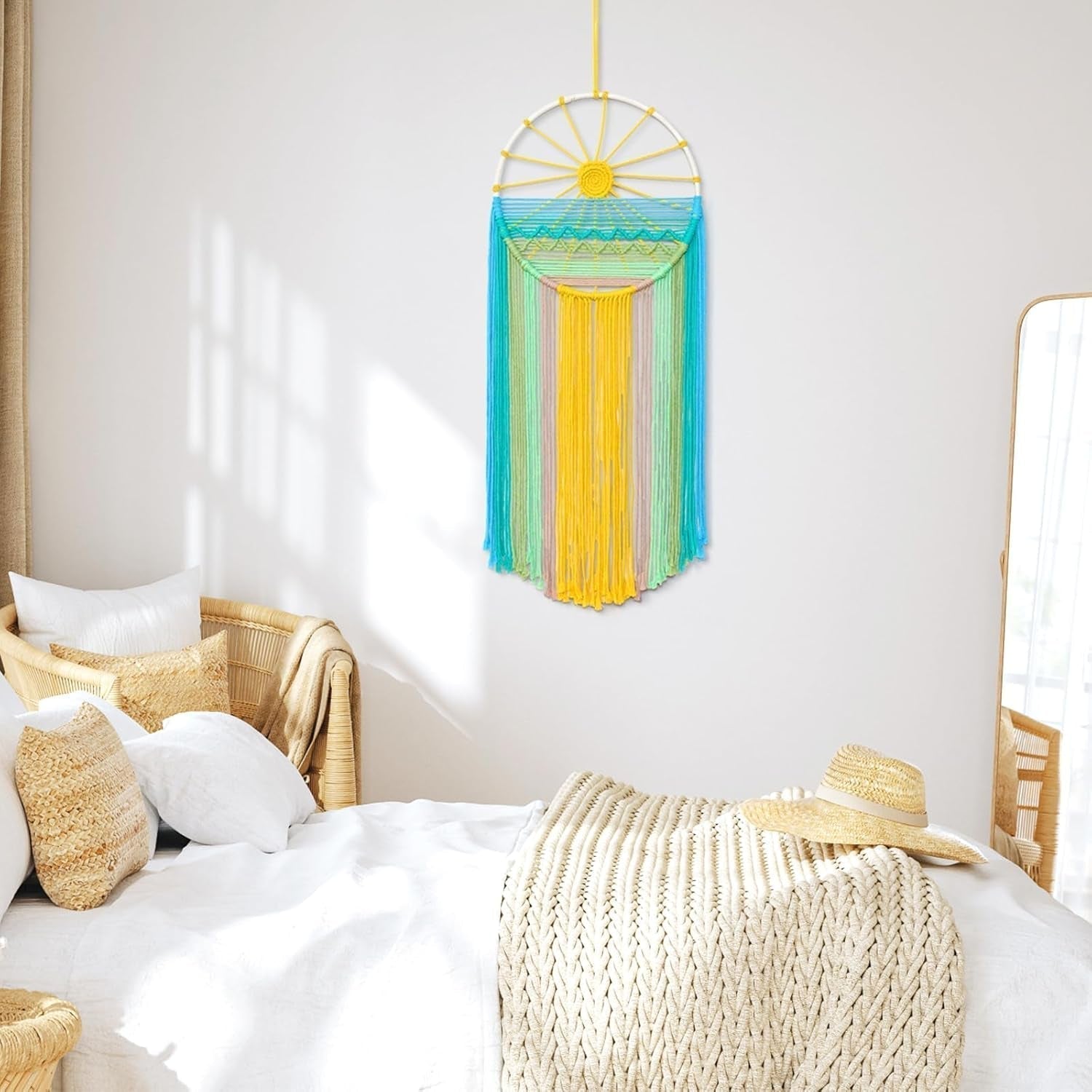 Gobeläng lomohoo drömfångare gobeläng solmönster regnbågsrum Hem - Tillbehör och dekorationer Naty Shop