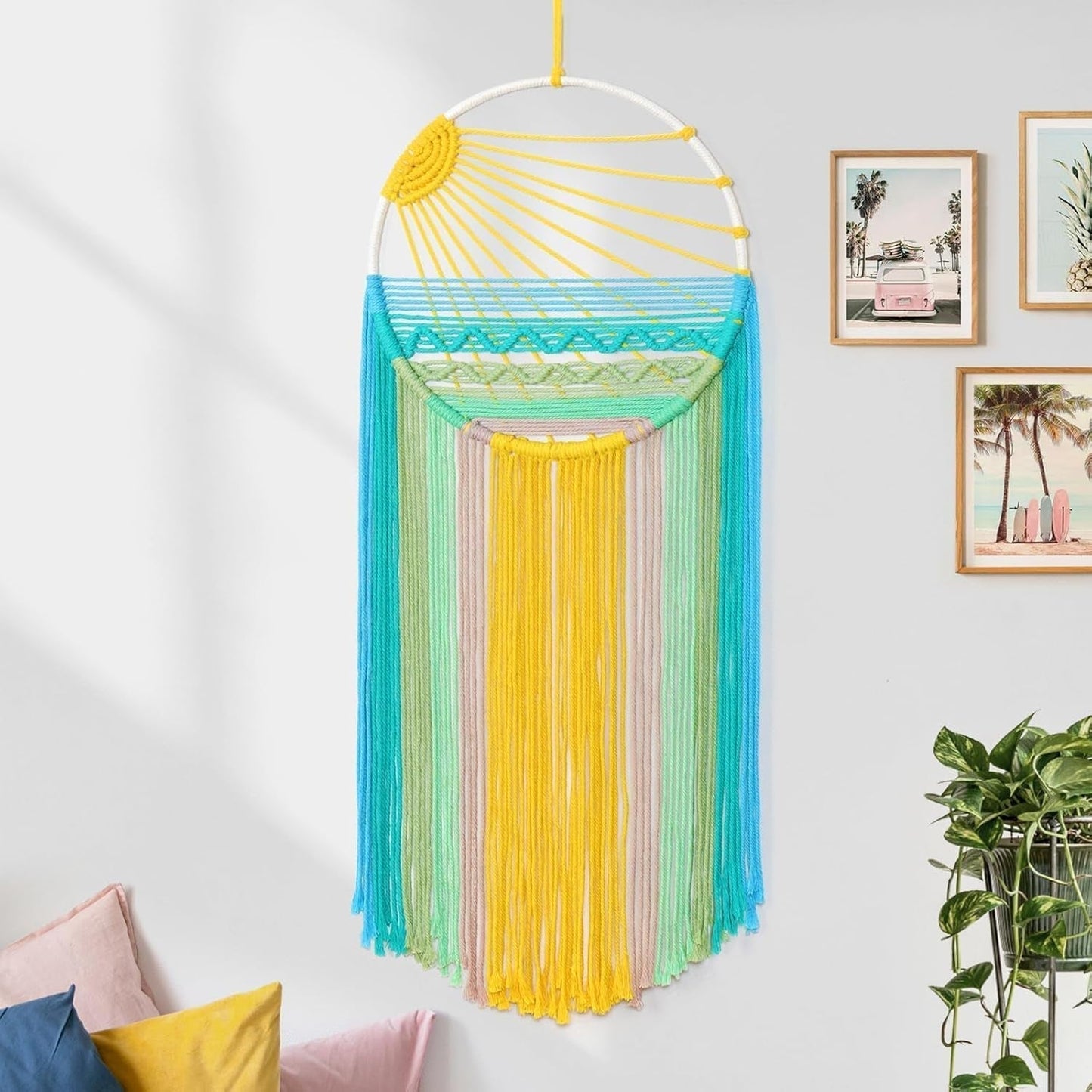 Gobeläng lomohoo drömfångare gobeläng solmönster regnbågsrum Hem - Tillbehör och dekorationer Naty Shop Sunrise
