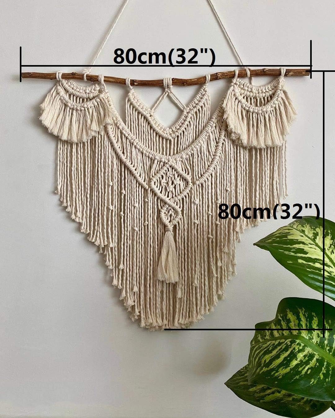 Stor naturlig bohemisk drivvedsväv över sänggaveln Hem - Accessoarer och dekorationer Naty Shop