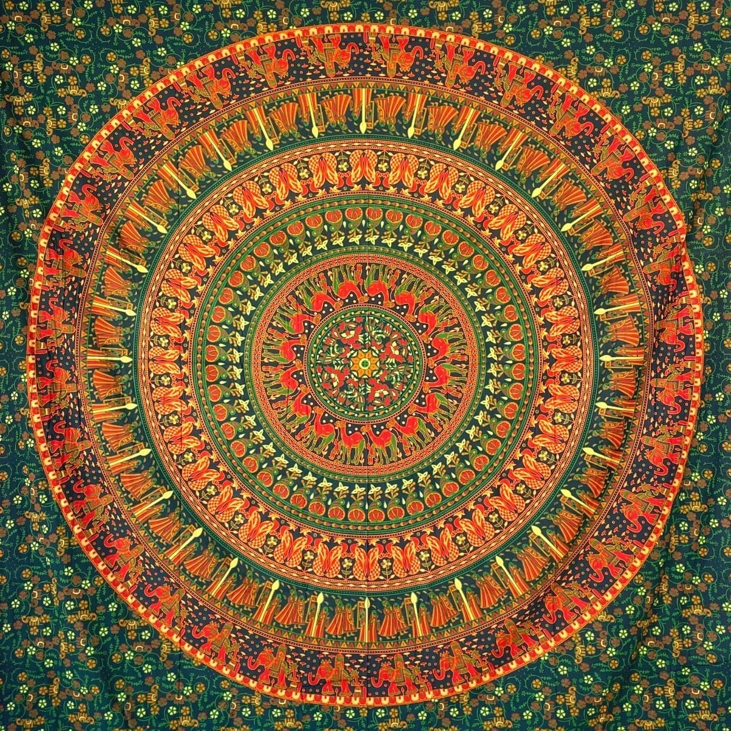 Gobeläng momomus mandala färgglada orientaliska mönster i bomull Hem - Tillbehör och dekorationer Naty Shop Hälsningar 210L X 230B Cm