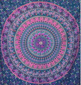 Gobeläng momomus mandala färgad bomull orientalisk design Hem - Tillbehör och dekorationer Naty Shop Violet A 210L X 230B Cm