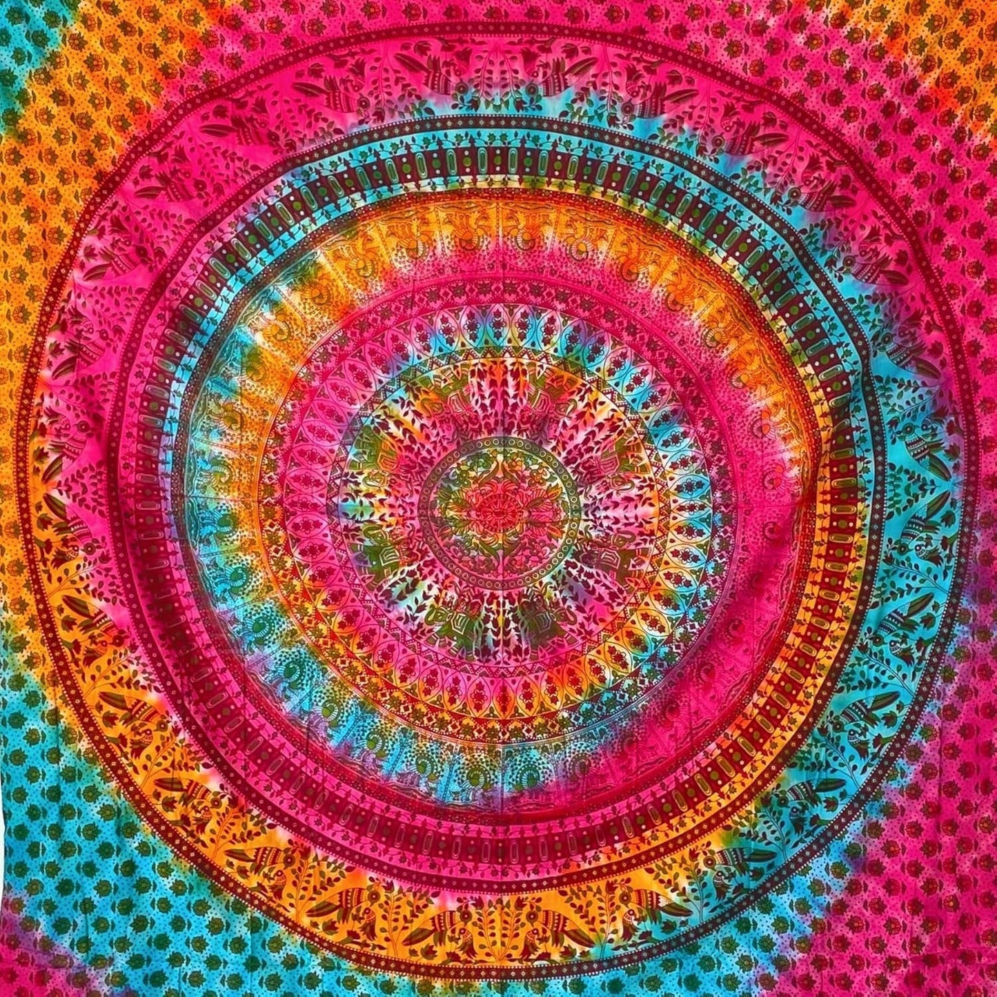 Gobeläng momomus mandala hippie eller psykedelisk xxl Hem - Tillbehör och dekorationer Naty Shop Multicolor 17 230L X 210B Cm