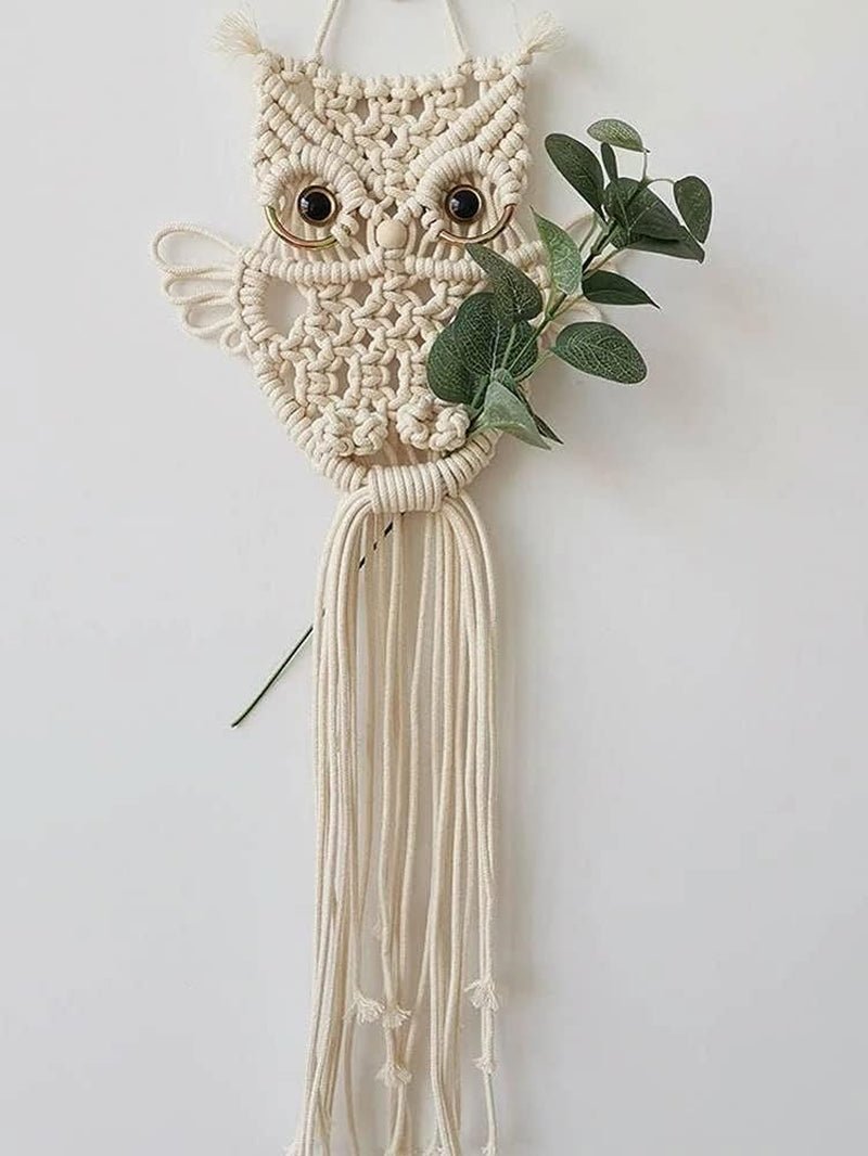 Owl gobeläng gobeläng 14wall handgjord bomullsdekoration Hem - Tillbehör och dekorationer Naty Shop