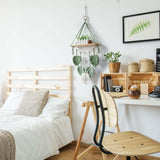Gobeläng trähylla girland vävda löv Hem - Tillbehör och dekorationer Naty Shop