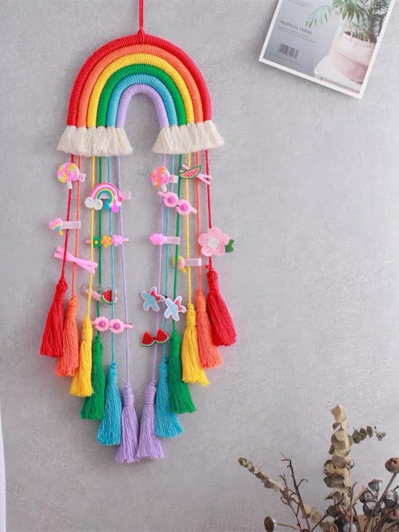 Rainbow gobeläng dekoration regnbåge bomullsrep Hem - Tillbehör och dekorationer Naty Shop