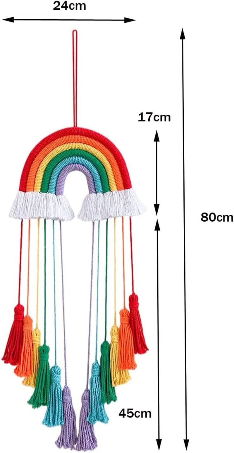 Rainbow gobeläng dekoration regnbåge bomullsrep Hem - Tillbehör och dekorationer Naty Shop
