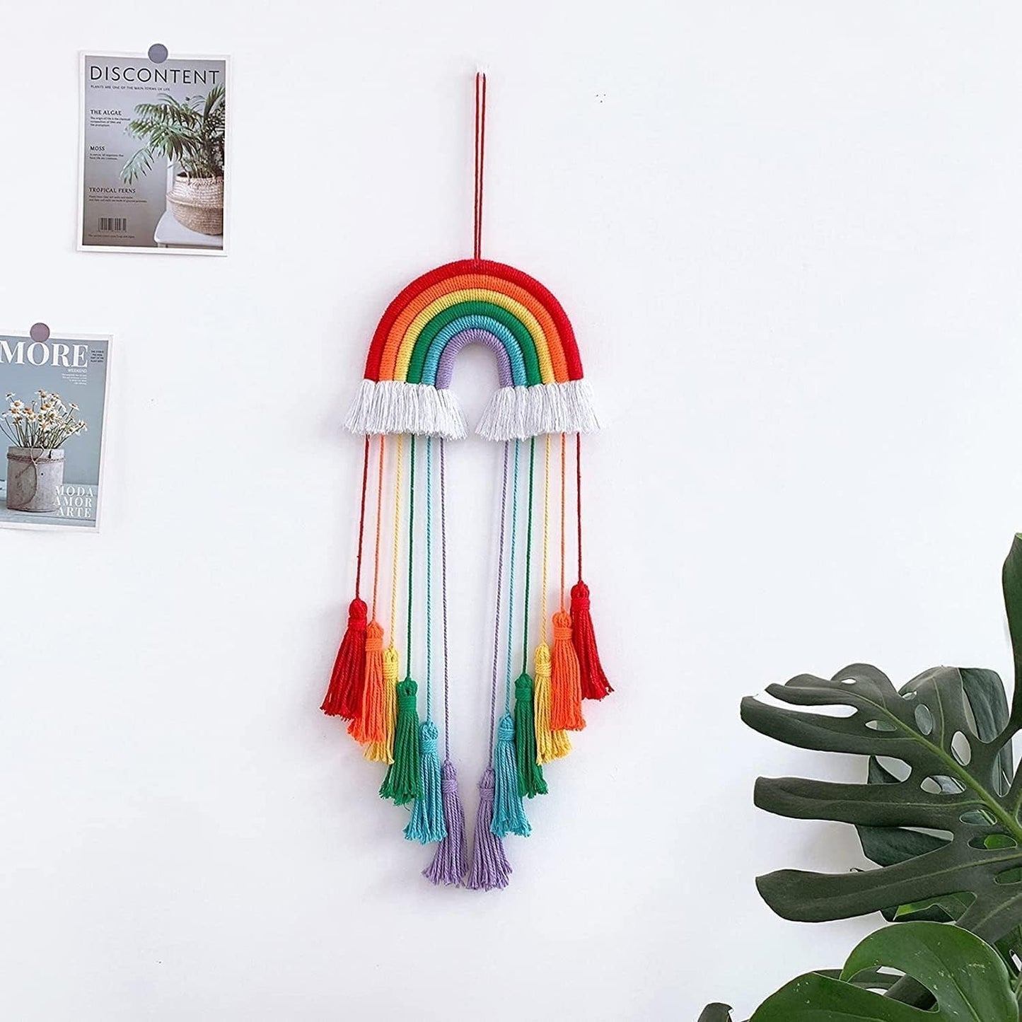 Rainbow gobeläng dekoration regnbåge bomullsrep Hem - Tillbehör och dekorationer Naty Shop