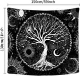 Tapestry sequpr tree life sun moon Hem - Accessoarer och dekorationer Naty Shop