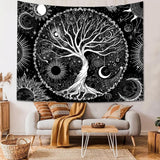 Tapestry sequpr tree life sun moon Hem - Accessoarer och dekorationer Naty Shop
