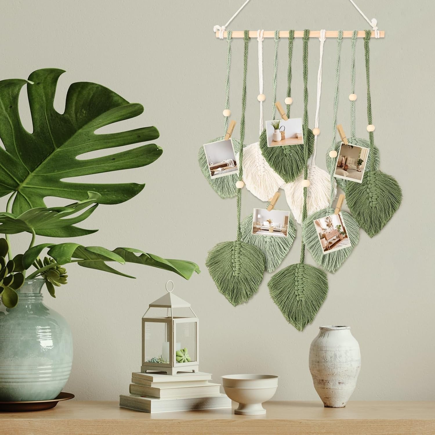 Gobeläng stil fönsterdekoration 40cm grön Hem - Tillbehör och dekorationer Naty Shop