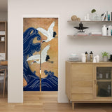 Japansk stil gobeläng tjockt linne noren lång gardin Hem - Accessoarer och dekorationer Naty Shop