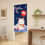 Japansk stil gobeläng tjockt linne noren långa gardiner Hem - Accessoarer och dekorationer Naty Shop