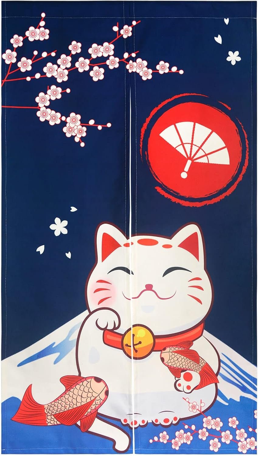 Gobeläng i japansk stil tjockt linne noren långa gardiner Hem - Tillbehör och dekorationer Naty Shop Standardtitel