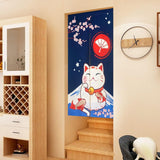 Japansk stil gobeläng tjockt linne noren långa gardiner Hem - Accessoarer och dekorationer Naty Shop