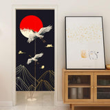 Japansk stil gobeläng tjockt linne noren långa gardiner Hem - Accessoarer och dekorationer Naty Shop
