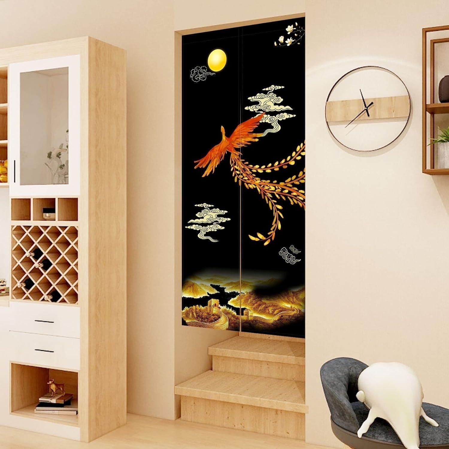 Gobeläng japansk stil noren lång tjock dörrseparation Hem - Accessoarer och dekorationer Naty Shop