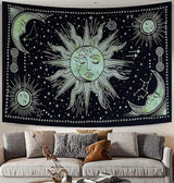 Gobeläng sol måne stjärna andlig astetisk regnbågsbomull Hem - Tillbehör och dekorationer Naty Shop Hälsningar 210L X 140B Cm