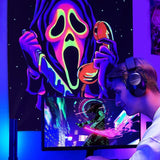 Gobeläng gobeläng skräck ansikte blacklight spöken reactive Hem - Tillbehör och dekorationer Naty Shop