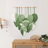 Gobeläng gobeläng gröna blad vävda för hand Hem - Tillbehör och dekorationer Naty Shop