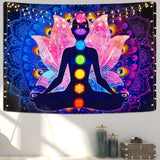 Färgglada mystiska mandala gobeläng Hem - Tillbehör och dekorationer Naty Shop