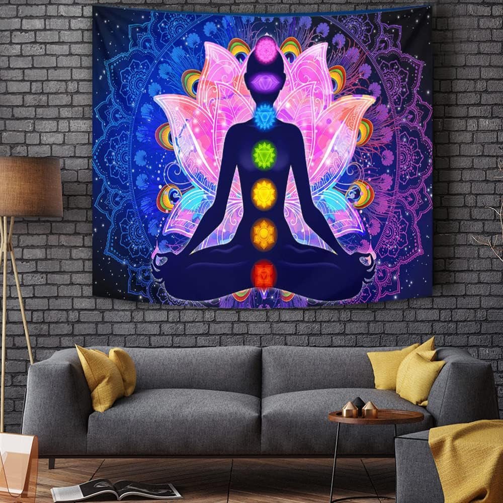 Färgglada mystiska mandala gobeläng Hem - Tillbehör och dekorationer Naty Shop
