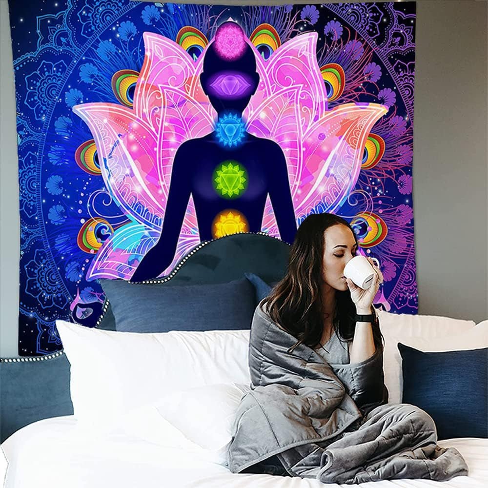 Färgglada mystiska mandala gobeläng Hem - Tillbehör och dekorationer Naty Shop