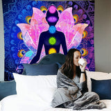 Färgglada mystiska mandala gobeläng Hem - Tillbehör och dekorationer Naty Shop