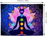 Färgglada mystiska mandala gobeläng Hem - Tillbehör och dekorationer Naty Shop