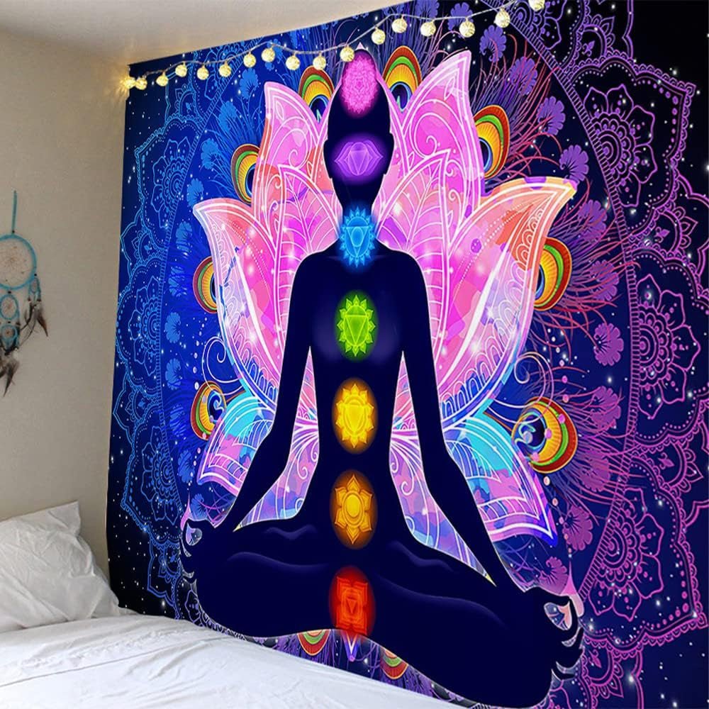 Färgglada mystiska mandala gobeläng Hem - Tillbehör och dekorationer Naty Shop