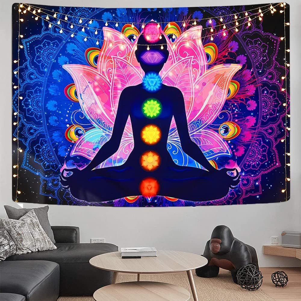 Färgglada mystiska mandala gobeläng Hem - Tillbehör och dekorationer Naty Shop