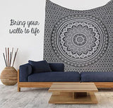 Gobeläng gobeläng mandala grå svart väggduk Hem - Accessoarer och dekorationer Naty Shop