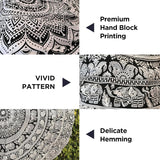 Gobeläng gobeläng mandala grå svart väggduk Hem - Accessoarer och dekorationer Naty Shop