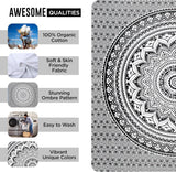 Gobeläng gobeläng mandala grå svart väggduk Hem - Accessoarer och dekorationer Naty Shop